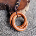 Amuleto colgante de protección personal Yin Yang Big Dipper de madera de jujube golpeado por el trueno